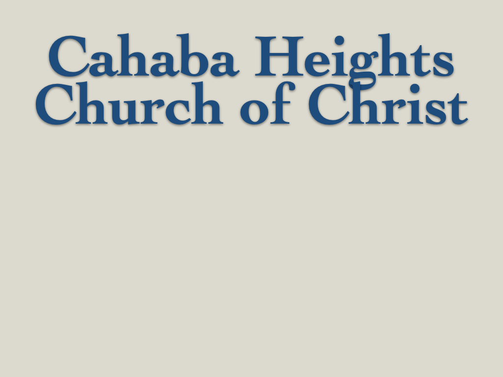 Cahaba Heights church of Christ